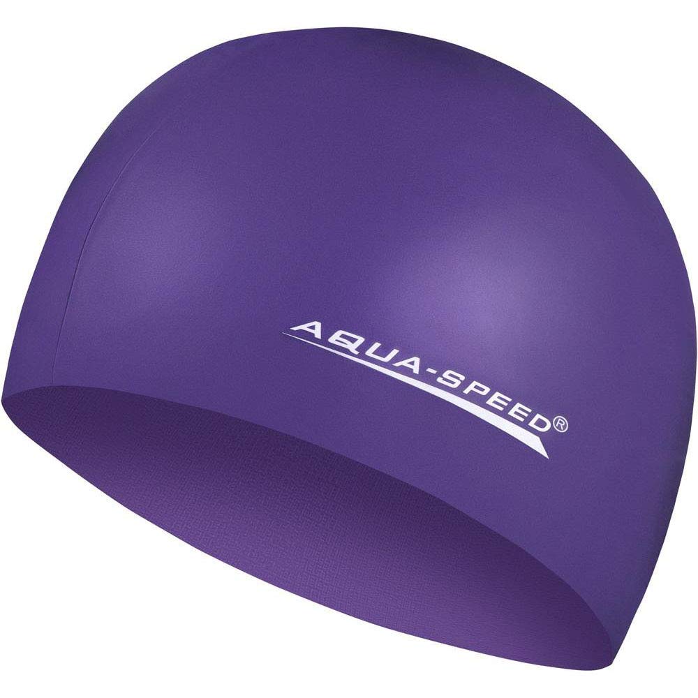 Aqua Speed Men Mega Silicone s Multicolor Swim Cap - Violet, One size