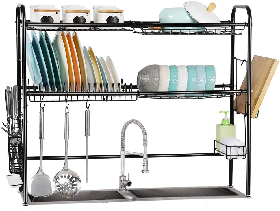 2 Tier over Sink Rack-Black