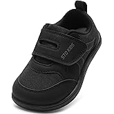 Toddler Wide Toe Box Barefoot Shoes Boys Girls Sneakers Kids Tennis Shoes Preschool Non Slip Lightweight Comfortable First Walking Shoes Running Outdoor Activities