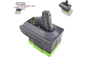 TEPULAS [New] 3-in-1 Battery Replacement for V6+V7+V8 Vacuum Cleaner, RY18V6V7V8 Adapter for Ryobi 18V Battery Convert to for DYS V6 V7 V8 Series Vacuum Cleaners for Home