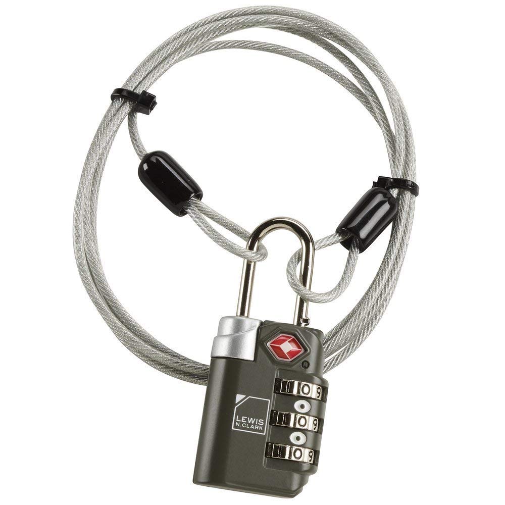 TSA-Accepted Luggage Locks with TravelSentry: 3-Dial Combination Lock + 48