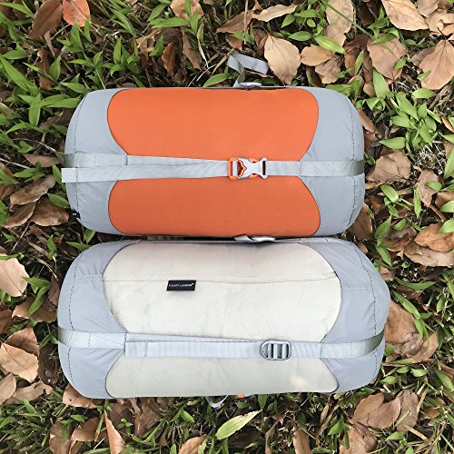 Jolmo Lander Sleeping Bag Compression Sacks Stuff Sacks Travel Storage Bag 4sizes×4colors (Beige, L/20L)
