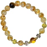 hakeng Beaded Bracelets for Women, Healing Crystal Bracelet, Natural Gemstones Anxiety Stress Relief, Energy Gifts, Handmade