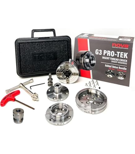 Nova Pro-Tek 48296 G3 Wood Lathe Chuck Kit with 3 jaw sets (2