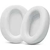 GVOEARS Replacement Ear Pads for Sony WH-CH700N / WH-CH710N / WH-CH720N / WH-XB900N Headphones, Earpads Cushions with Soft Protein Leather, Memory Foam - White