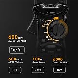 KAIWEETS HT206D Clamp Meter 6000 Counts True RMS 600A AC/DC 600V view 2