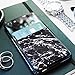 Vandel Pocket: Stretchy Lycra Stick On Card Holder Wallet for the Back of Cell Phones (Black Marble)