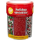 Food Items Sprinkle Mix, Traditional Christmas, 6-Cell