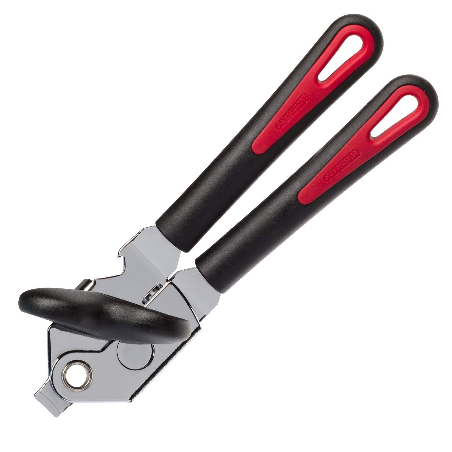 Westmark Can Opener With Cap And Lid Lifter, Length: 22 cm, Steel/Plastic, Gallant Super, Black/Red, 29412260