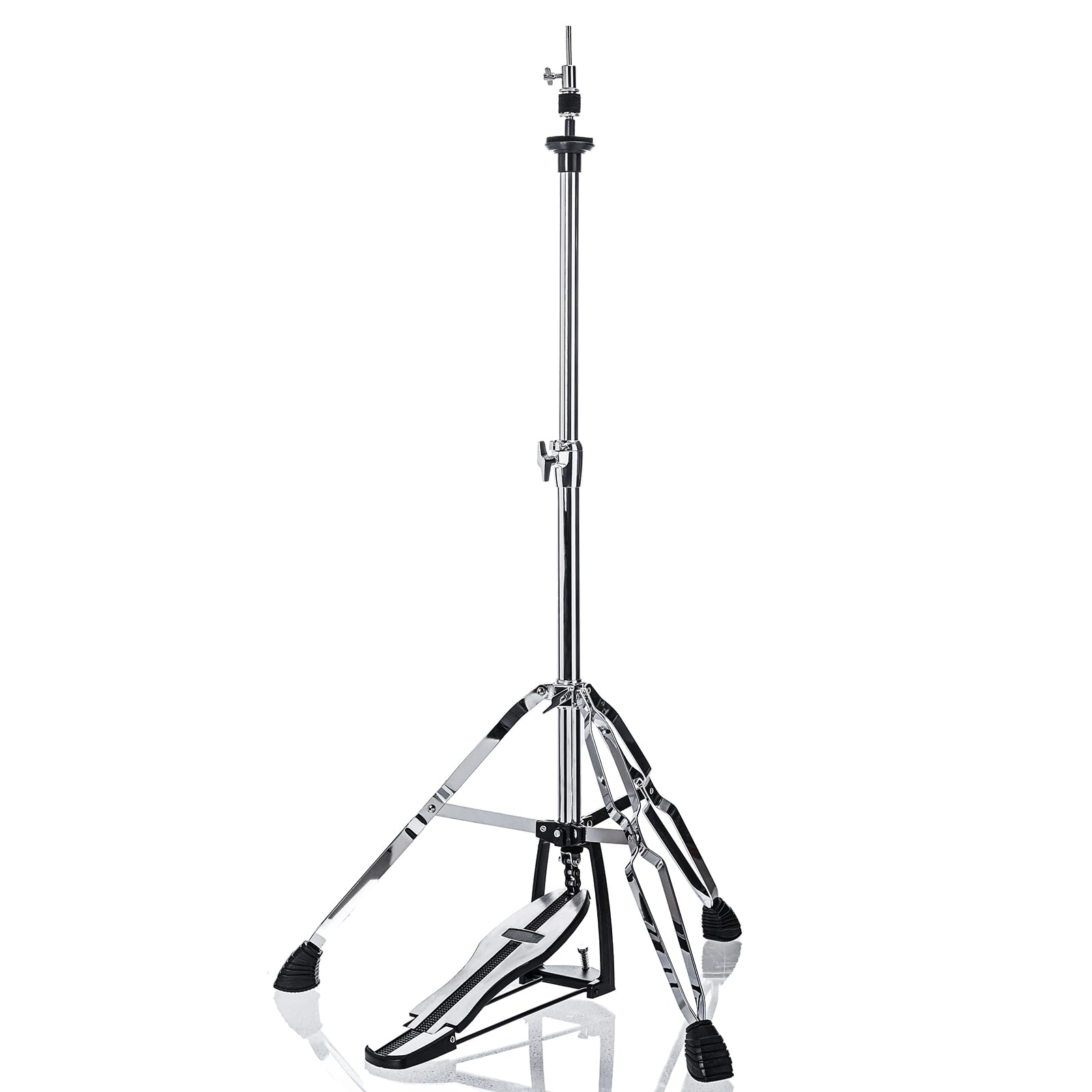 Vaisoeny Hi Hat Stand，Three Legs Hi-hat stand，Adjustable Height 23.6" to 39.3", Double Braced High Hat Stand with Widened Non-Slip Rubber Feet (V-CC-SZ08)