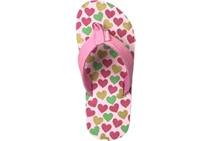 REDVOLUTION Girls Classic Braided Accented Beach Sandals Casual Flip Flop Surfer Girl