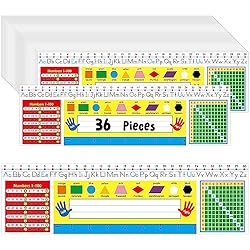 36 PCS Desk Nameplates, Double Sided PET Film Desk