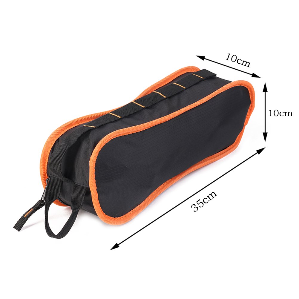 LUOLAX Portable Camping Backpacking Chairs, Folding Steel Chairs for Hiking Fishing Outdoor Bicycling BBQ Beach (Orange)