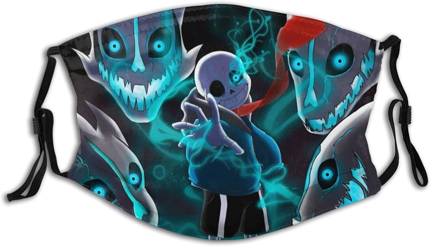 Cartoon Undertale Sans Mouth Face Cover Adults Bandana Face Neck Gaiter