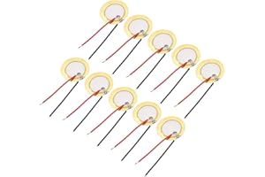 uxcell 10 Pcs Piezo Discs 20mm Acoustic Pickup Transducer Prewired Microphone Trigger CBG Guitar