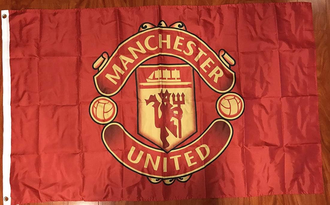 Amazon Com Manchester United Flag Banner 3x5 Ft England Premier Futbol Soccer Team Fan Everything Else