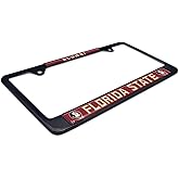 Black Metal License Plate Frame - Second Generation - Alumni Version (Florida State)