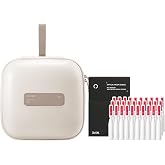 AMIRO Travel Makeup Bag with LED Mirror M3 +PDRN Face Serum with Salmon DNA | Cosmetic Bag with Stepless Brightness &amp; 3 Color LED Mirror,Salmon DNA Hydrating Ampoule for Firm-Looking Skin, 0.04 fl oz&times;30