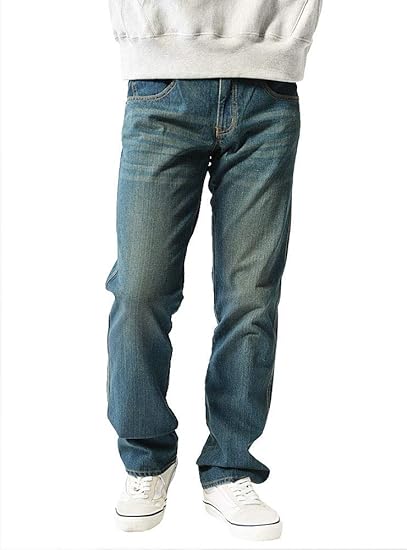 Amazon ベストマート Bestmart バックジップ デニム スリム ストレート 大きいサイズ 4l 5l 6l 7l ストレッチ メンズ B ジーンズ 通販