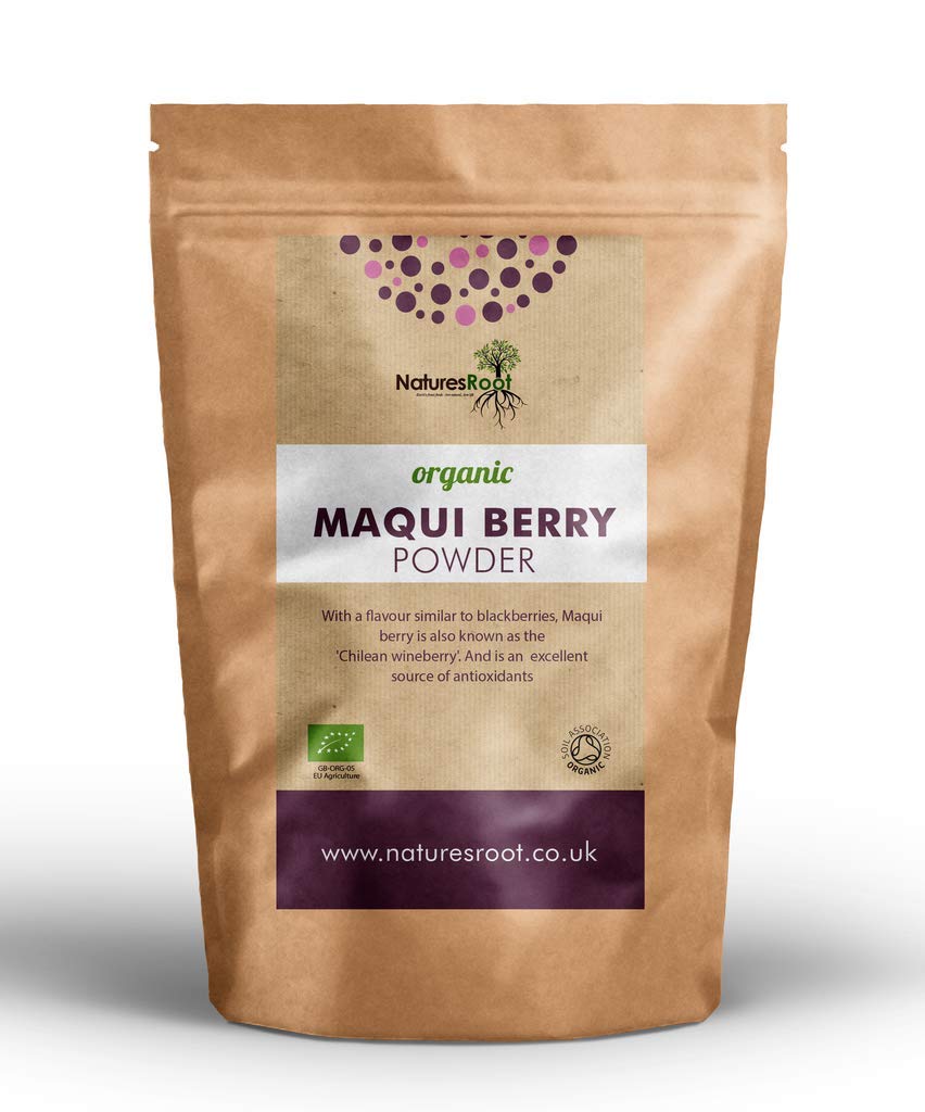 Nature’s Root Organic Maqui Berry Powder 30g - Antioxidant Superfruit | Energy & Immunity Booster | Raw Berry Powder | Chilean Wineberry Powder