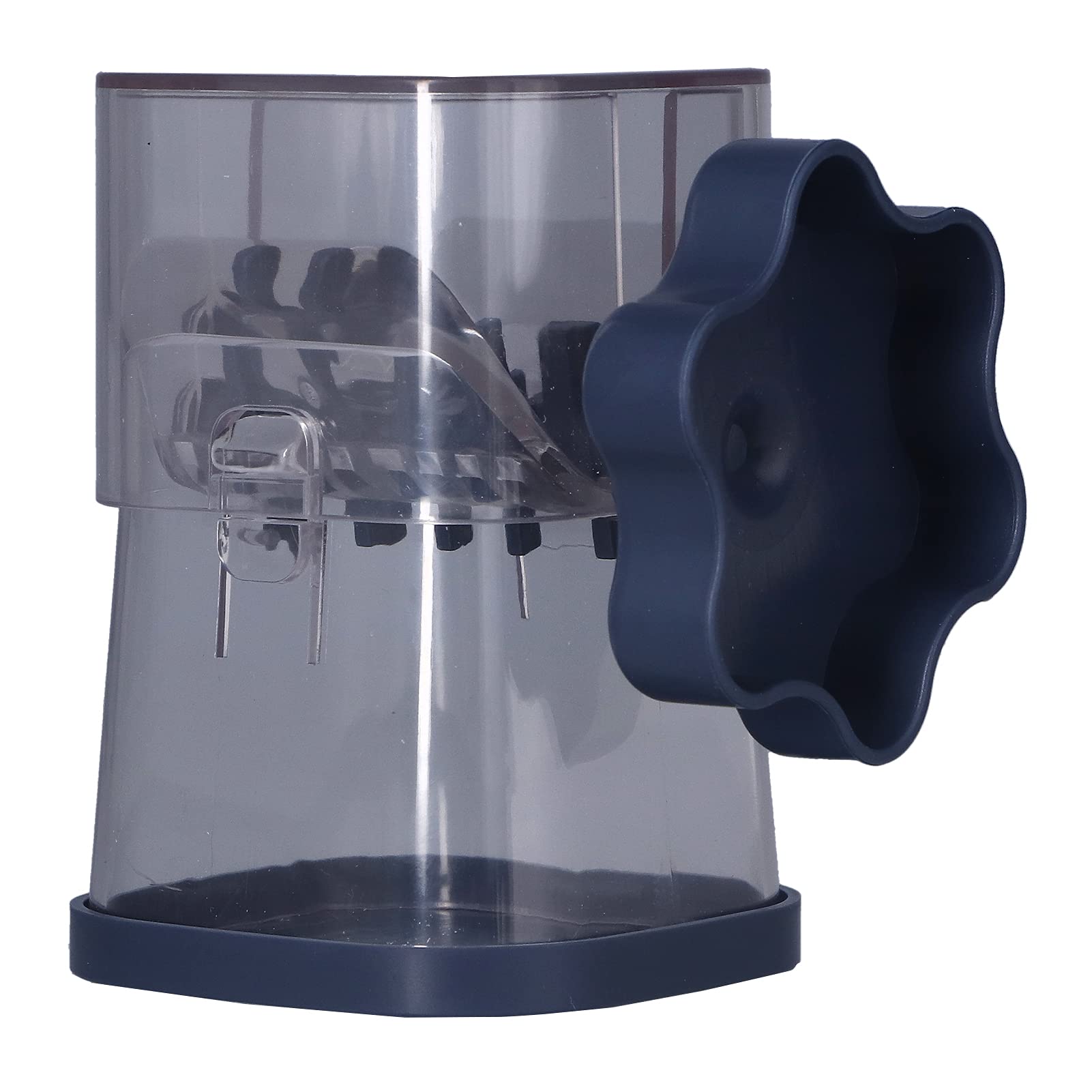 Manual Nut Chopper, Manual Nut Grinder, Dried Fruit Crusher, Effortless Easy to Clean Hand Crank Nut Grinder Tool for Almonds Hazelnuts Pecans(Navy Blue)