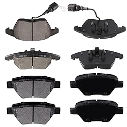 cciyu D1319 D1456 Front & Rear Semi-Metallic Disc