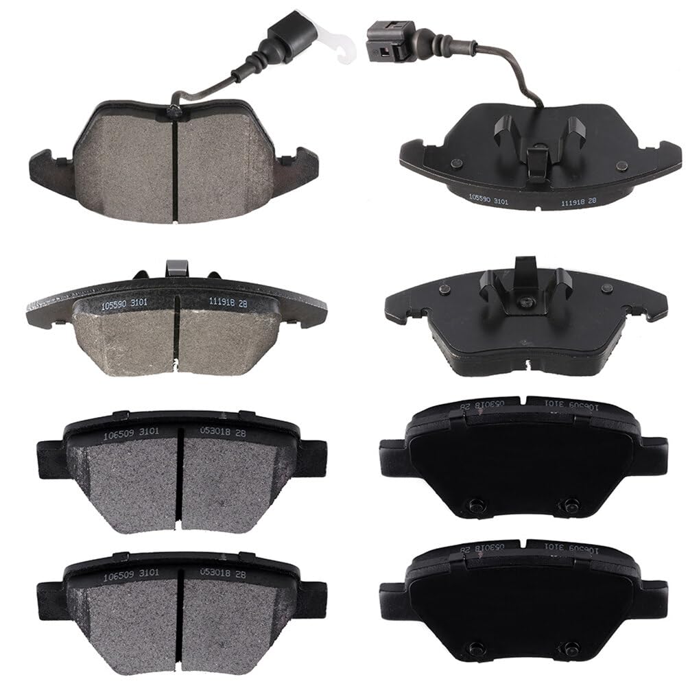 cciyu D1319 D1456 Front & Rear Semi-Metallic Disc