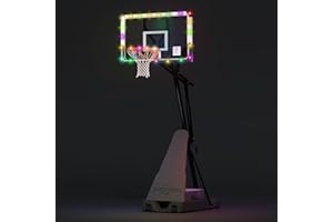 COFIYARD Basketball Hoop Outdoor with 44/54 Inch Shatterproof Backboard, 5.25-10FT Height Portable Basketball Hoop with Sandbag, Adjustable Basketball Goal System