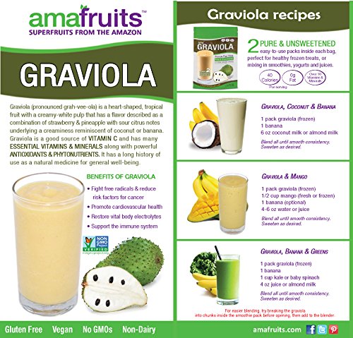 5 Amafruits+Bundle+Graviola+Soursop+Fruit