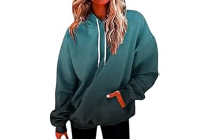 SHAOBGE Womens Plus Size Hoodies Tops Casual Long Sleeve Drawstring Loose Hooded Pullover Sweatshirt with Pocket