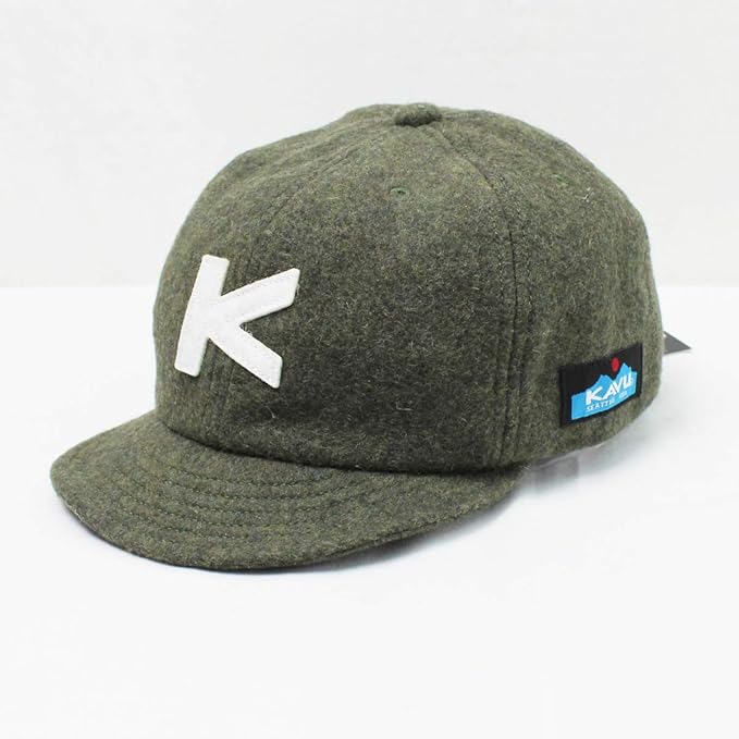 Amazon ネコポス発送 ポスト投函 カブー Kavu ウール ベースボールキャップ Short Brim Baseball Cap Olive キャップ 通販