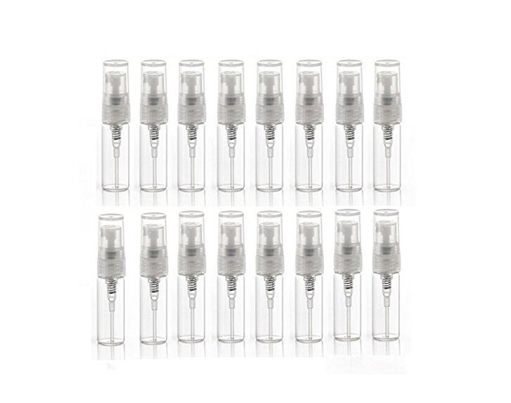 20Pcs Portable Clear 5ml Glass Atomizer Bottle Spray Refillable Perfume Empty Bottle for Travel Party Must Makeup Tool