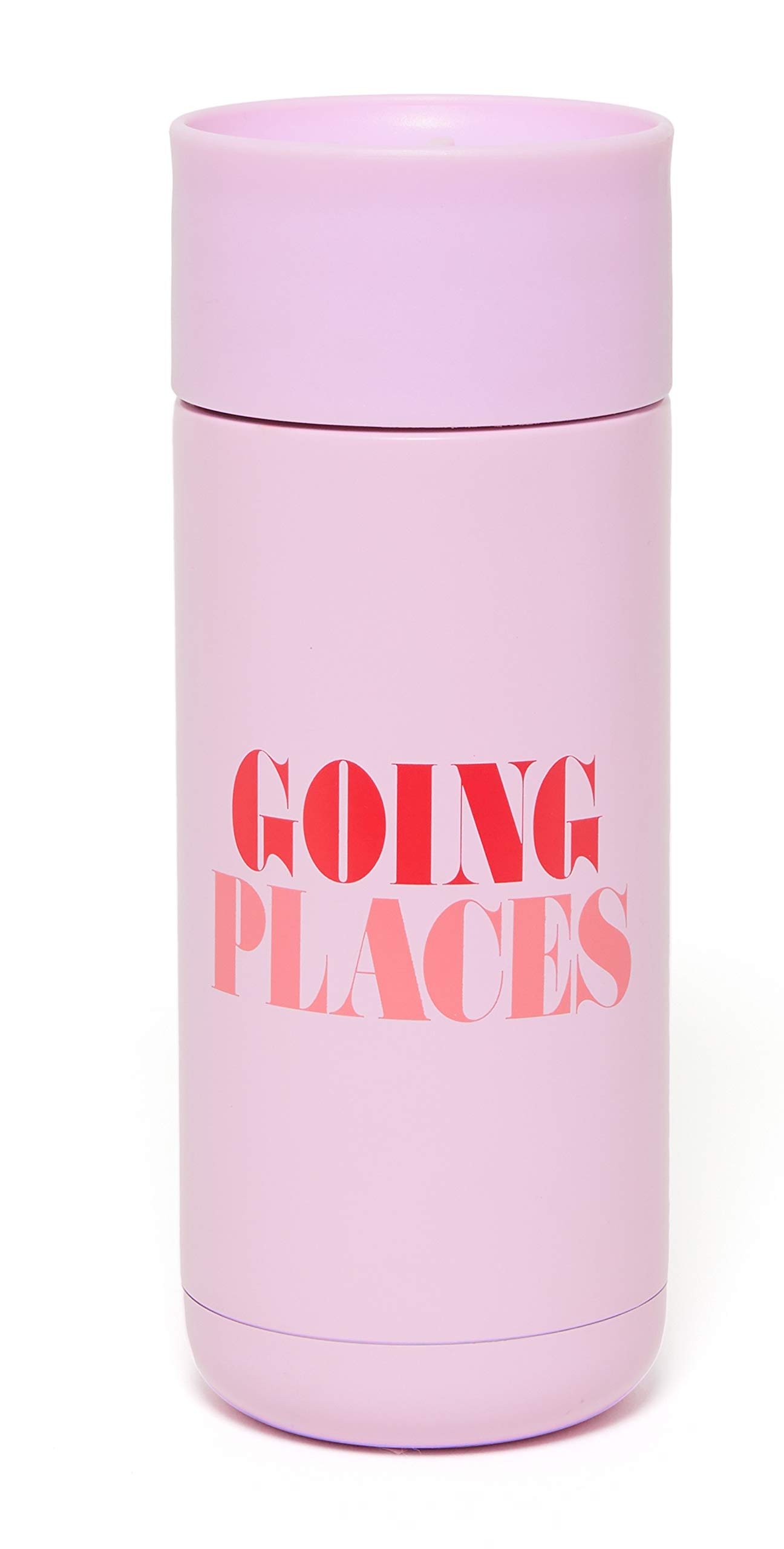 ban.do Women's Purple Stainless Steel Insulated Travel Mug, 16 Ounces, Going Places
