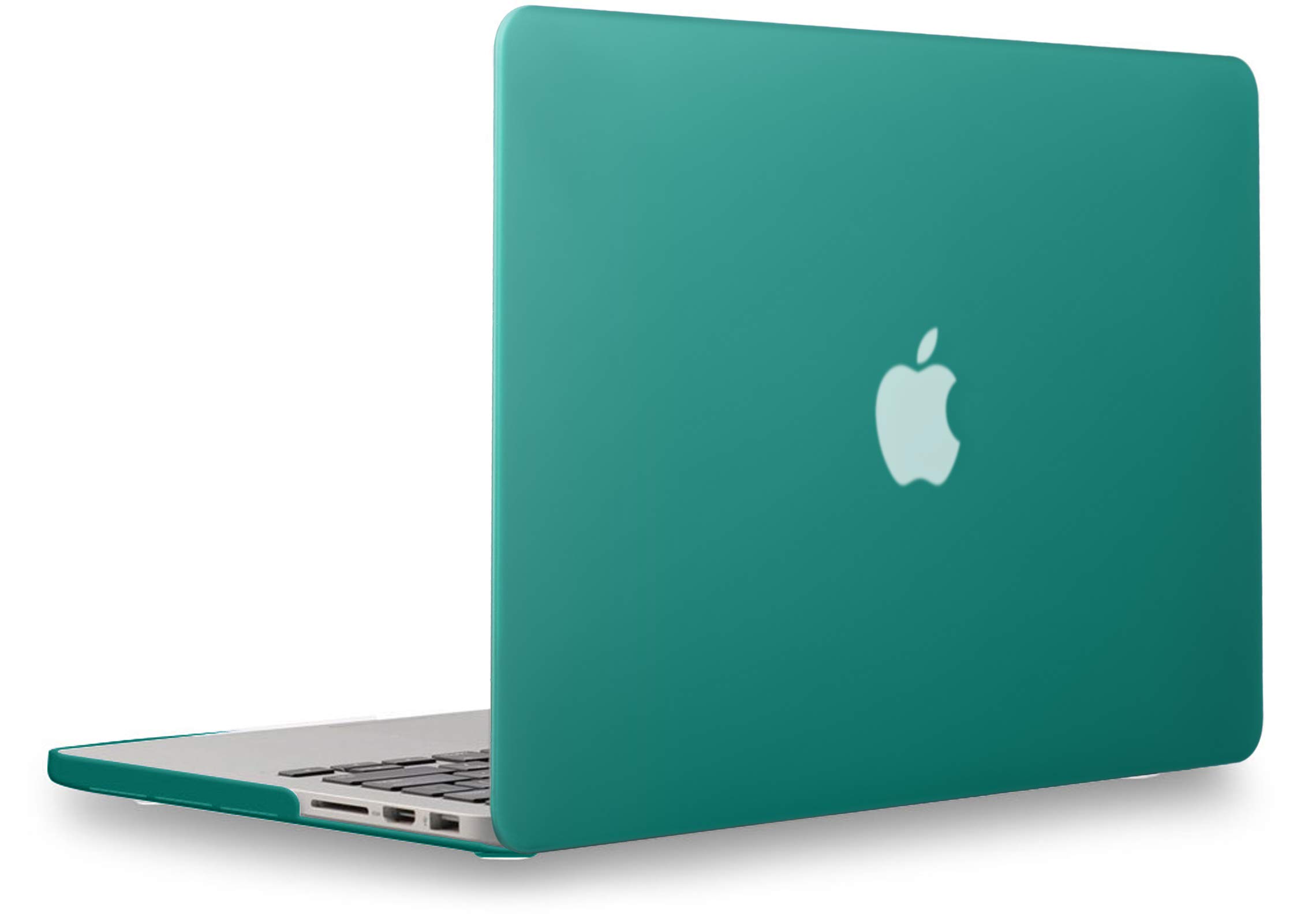 UESWILL Hard Case Compatible with MacBook Pro (Retina, 13 inch, Late 2012/2013/2014/Early 2015), Model A1502 A1425, No CD-ROM, No USB-C + Microfiber Cloth, Peacock Green