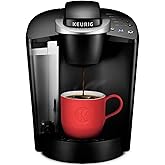 Keurig K-Classic Single Serve K-Cup Pod Coffee Maker, with 3 Brew Sizes, 48oz Removable Reservoir, Black
