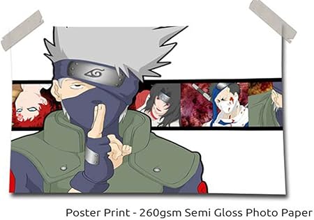 Inconnu Hatake Kakashi Dessin Animé Comique Taille 36 X