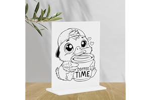 Funny Office Home Decor - Radiant Acrylic Artwork for Walls, Desks or Cabinets, Uplifting & Stylish Addition, 4 × 4.7 Inches