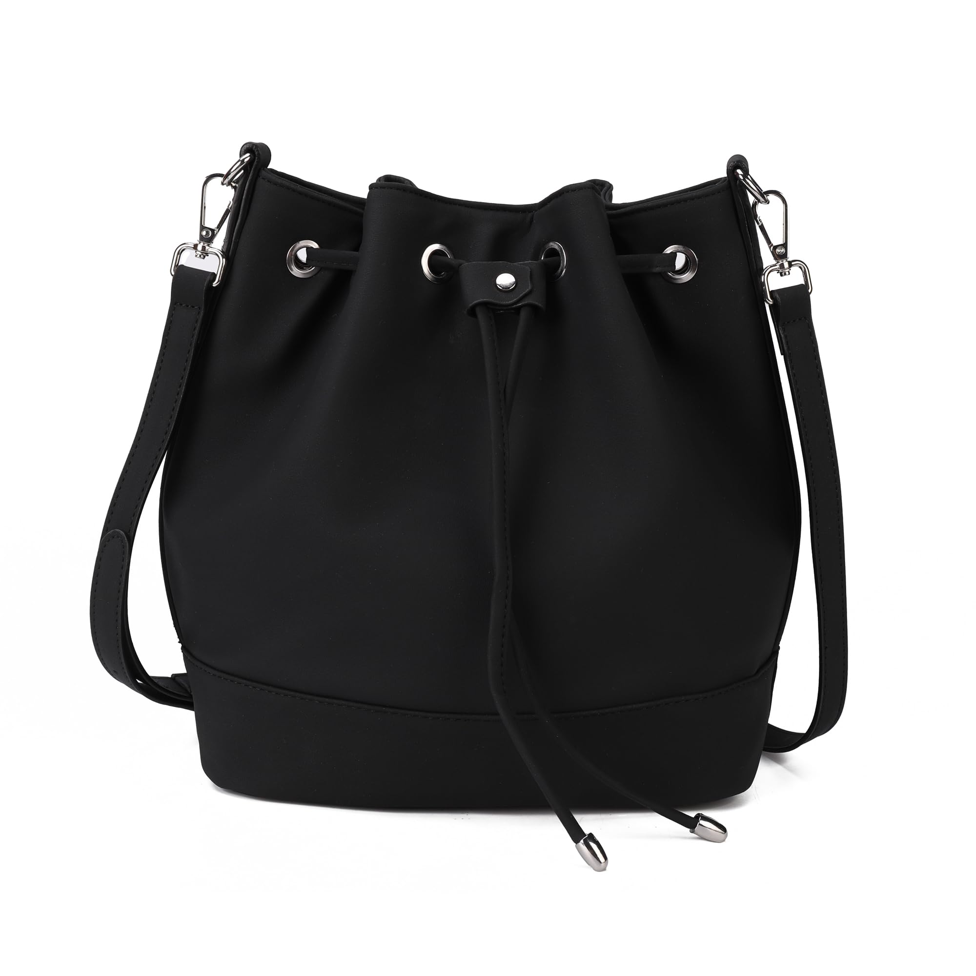 AFKOMST Bucket Bag for Women,Drawstring Shoulder Bag and Designer Ladies Handbags with 2 Shoulder Straps