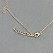 Clavicle Necklace with Blessing Card, Small Dainty Pendant, Delicate and Classy Costume Choker Jewelry Favors, Alloy