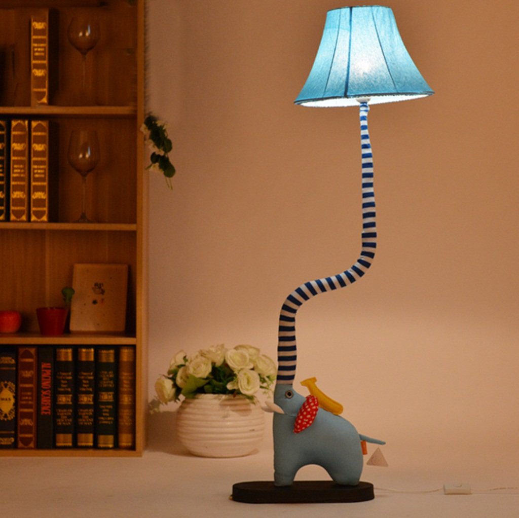 Pige Cartoon Cloth Children S Room Floor Lamp Bedroom Vertical
