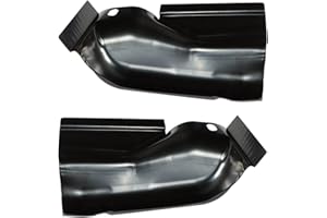 Silscvtt 2Pcs Black Pickup Truck Metal Corners Replacement for 2009-2014 F150 4 Door
