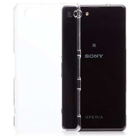 iCues Schutzhülle kompatibel mit Sony Xperia Z1 Compact | Ultra Slim Case Klar | [Display Schutzfolie Inklusive] sehr Dünn Tr