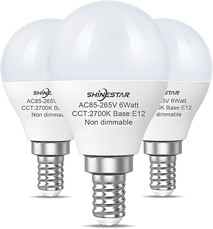 shinestar 3 pack de bombillas led e12