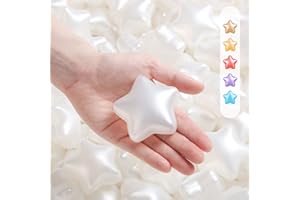 TRENDPLAY Ball Pit Balls Star Ball for Ball Pit -Plastic Ball Different Shapes Non-Toxic Crush Proof Play Balls Play Tent Pool Playpen Christmas Party Decoration