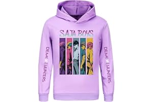SZRXKJ Unisex Kids Casual Fashion Cartoon Demon Hunters Anime Graphic 13 Colors Available Pullover Hoodies