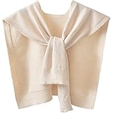 Sweater Shawl Wraps for Women Sweater Knitted Knotted Shawls Travel Casual Scarf Cape Shoulder Tops