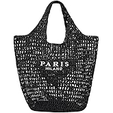 Covelin Women's Handwoven Straw Tote Bag – Lightweight, Large Capacity Boho Beach Bag