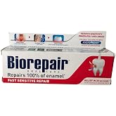 3pcs biorepair fast sensitive toothpaste 75ml protect &amp; REPAIR from acid erosion and plaque safe for whole family by Biorepair