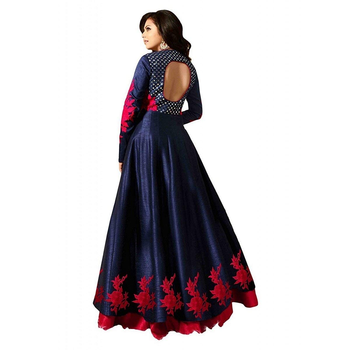 varudi fashion women's embroidered semi stitched anarkali gown (rr1_blue_freesize)