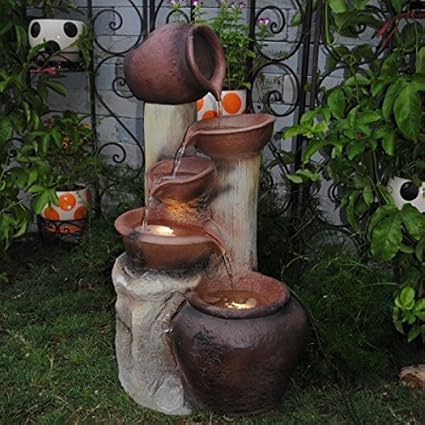 Feng Shui Import Baum Topf Outdoorindoor Brunnen Mit Beleuchtung Amazon De Kuche Haushalt Wohnen